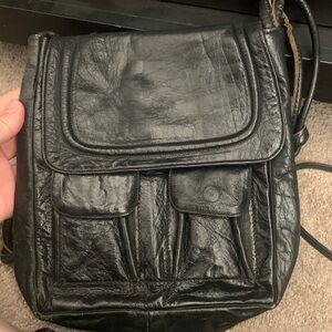 Small Black Leather Bag